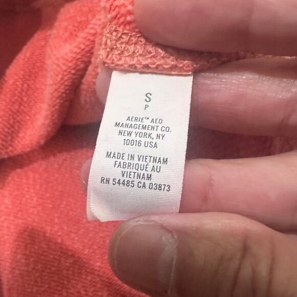 Aerie Floral Contrasting Pink Patterned Pullover Crew Sweatshirt Feminine, Small - Picture 4 of 7